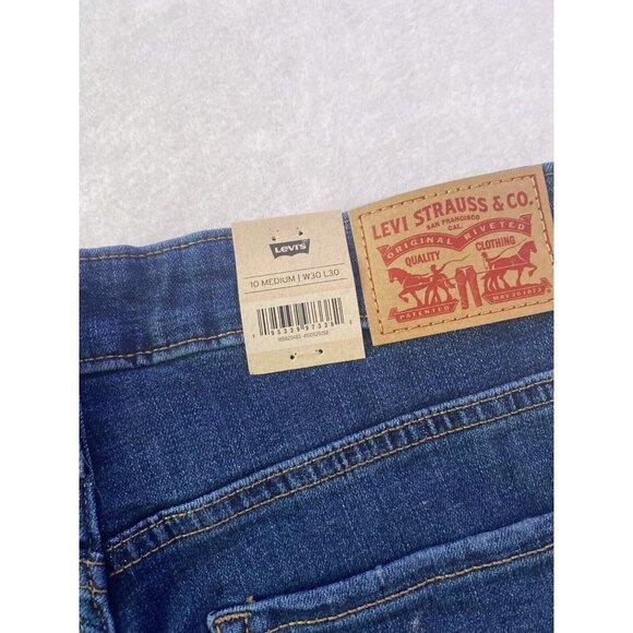 Levis Levi 721 High rise Skinny Jeans Size 30 x 30 Women New Distressed Skinny - Picture 14 of 16